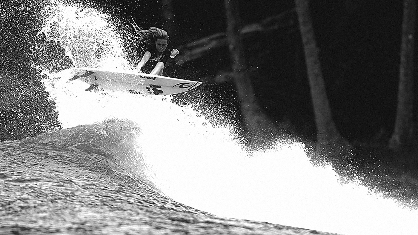 Surfer on a wave